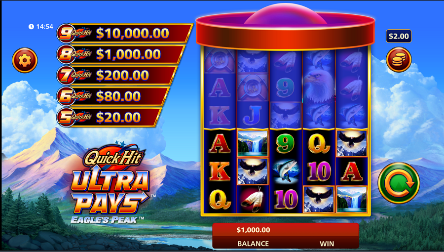 Quick Hit Ultra Pays Eagle Peak Slot - partycasino-canada
