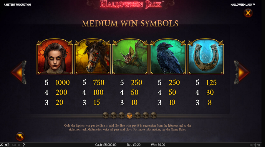 Halloween Jack Feature Symbols - partycasino-canada