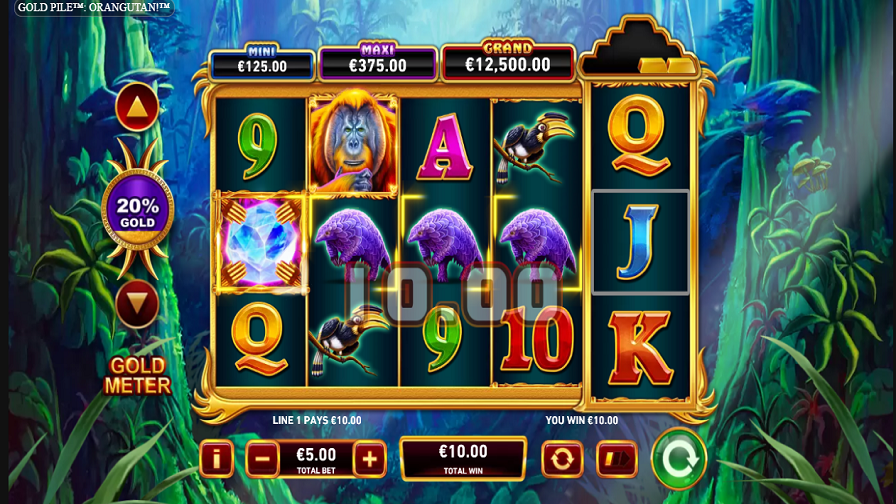 Gold Pile Orangutan Bonus - partycasino-canada