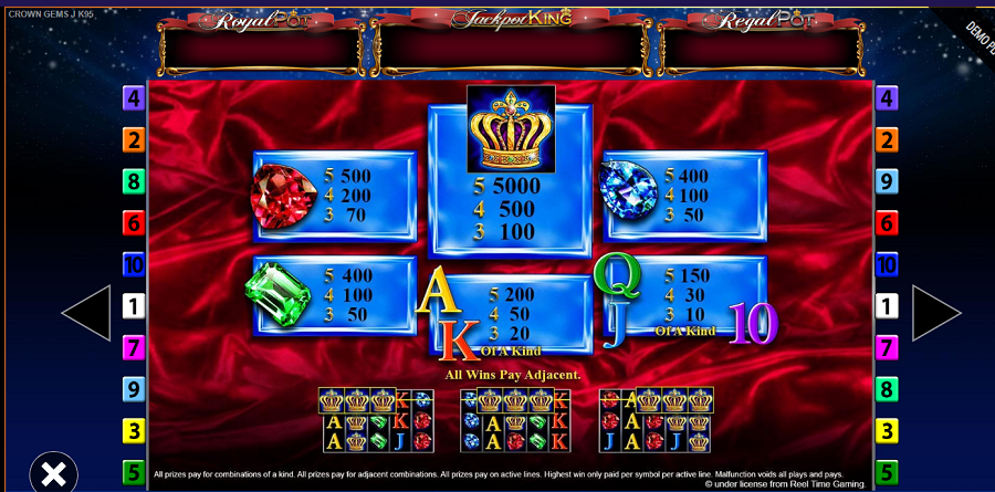 Crown Gems Feature Symbols - partycasino-canada