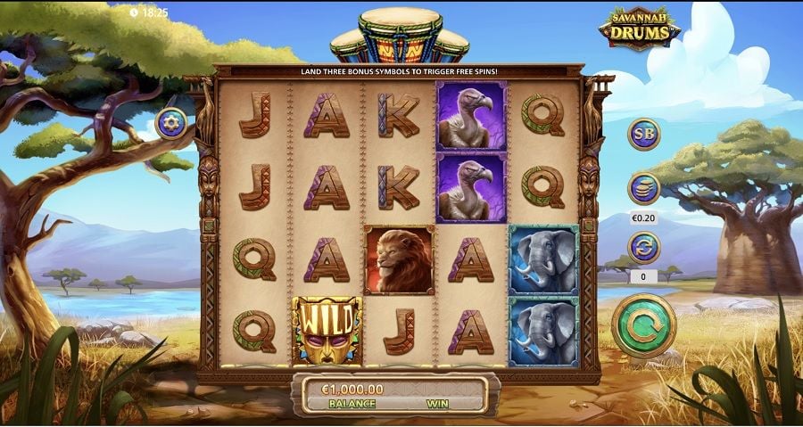 Savannah Drums Slot - partycasino-canada