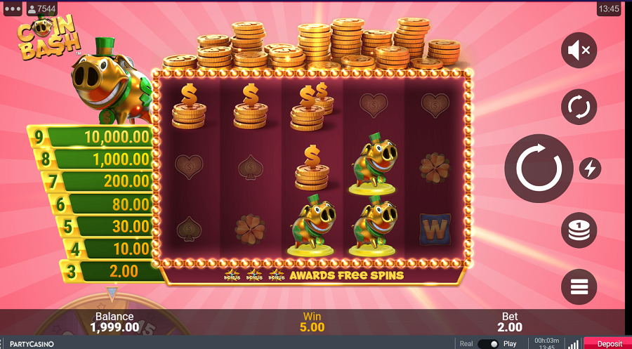 Coin Bash Bonus - partycasino-canada