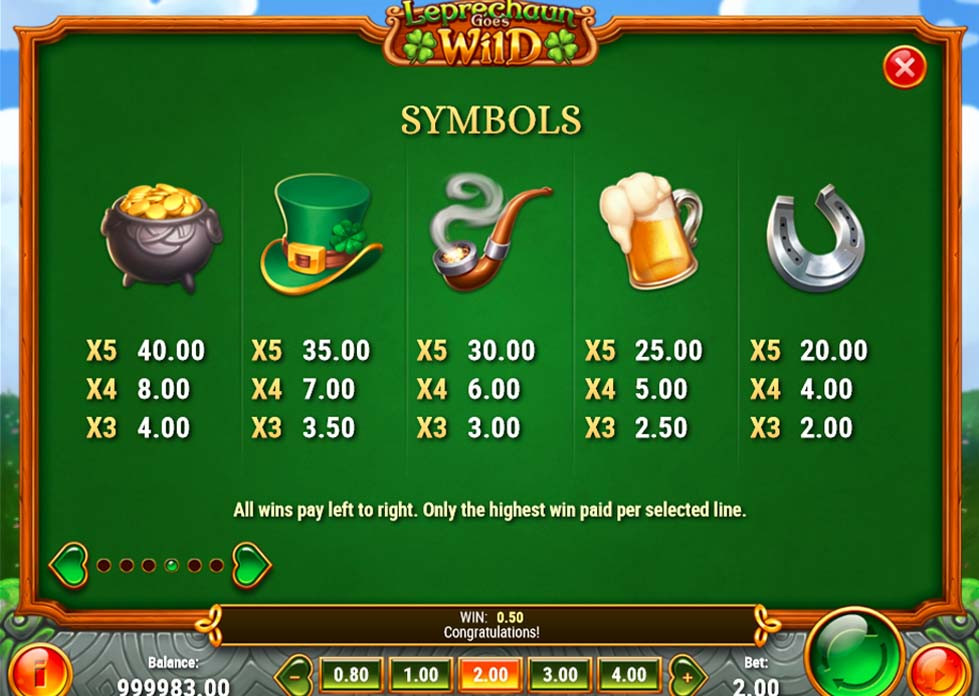Leprechaun Goes Wild Feature Symbols - partycasino-canada