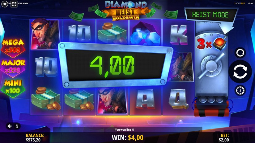Diamond Heist Hold And Win Win - partycasino-canada