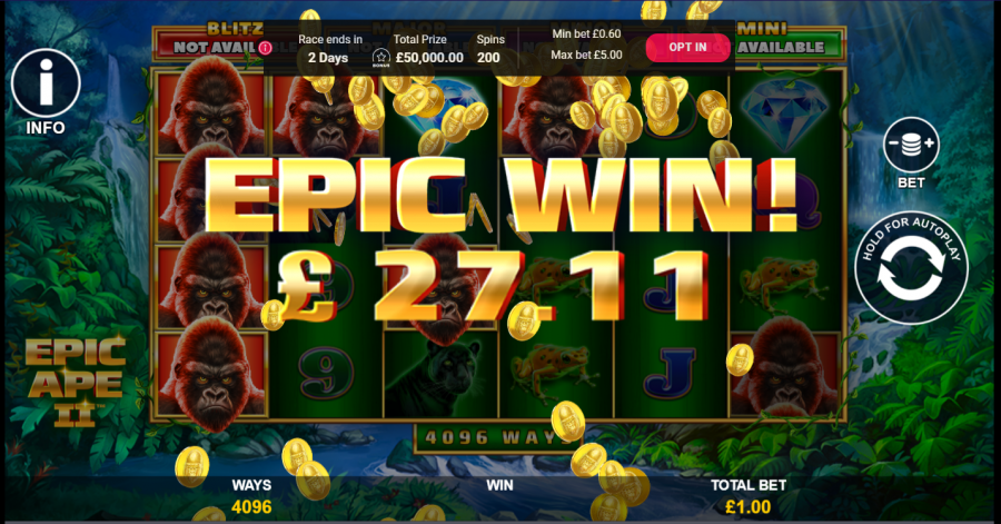 Epic Ape Ii Bonus - partycasino-canada