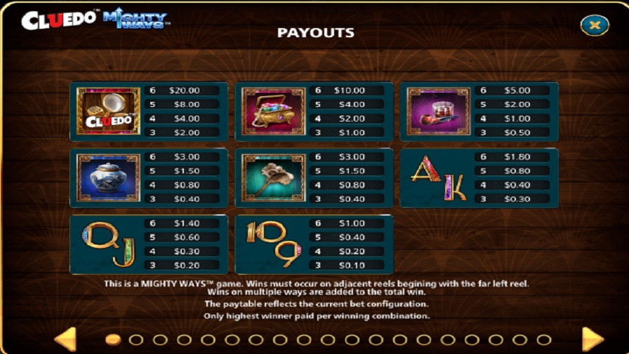 Cluedo Mighty Ways Feature Symbols En - partycasino-canada