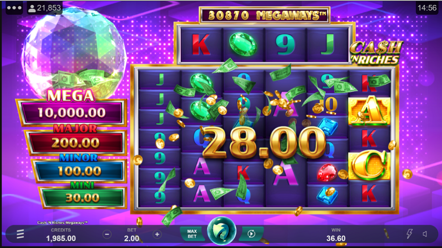 Cash N Riches Megaways Bonus - partycasino-canada