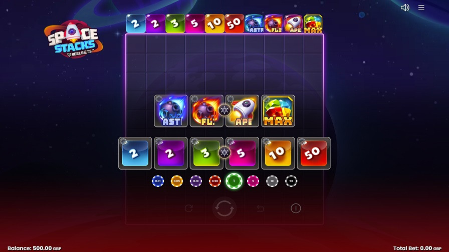 Space Stacks Reel Bets Slot Eng - partycasino-canada