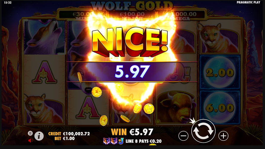 Wolf Gold Bonus - partycasino-canada