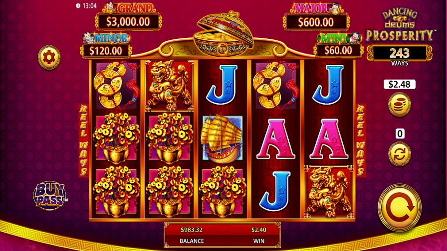 Dancing Drums Prosperity Bonus - partycasino-canada