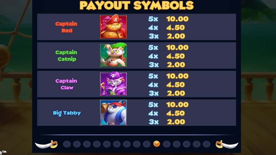 Cats Of The Caribbean Feature Symbols - partycasino-canada