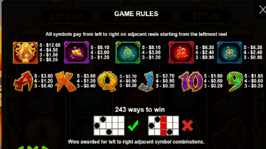 Raging Bull Feature Symbols - partycasino-canada