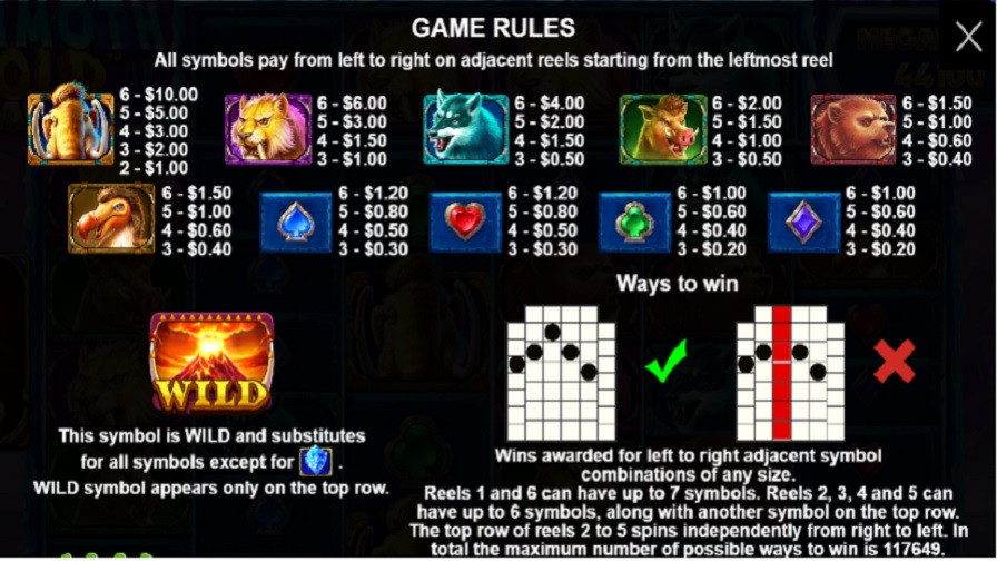 Mammoth Gold Megaways Feature Symbols Eng - partycasino-canada