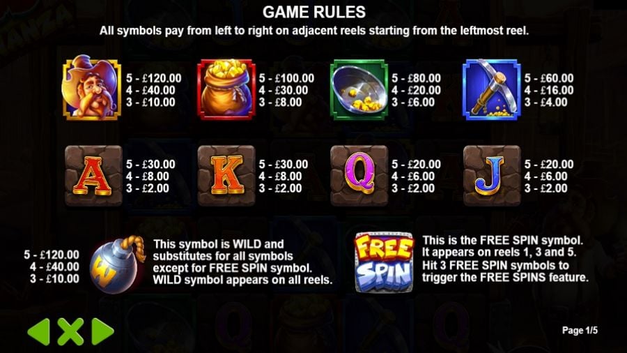 Bomb Bonanza Feature Symbols Eng - partycasino-canada