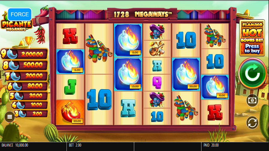 Chilli Picante Megaways Bonus - partycasino-canada