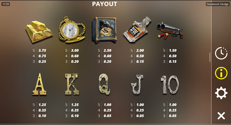 Deadwood Feature Symbols - partycasino-canada