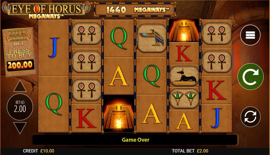 Eye Of Horus Megaways Main Game - partycasino-canada