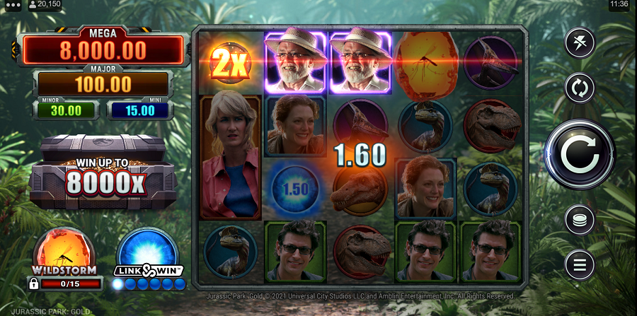 Jurassic Park Gold Bonus - partycasino-canada