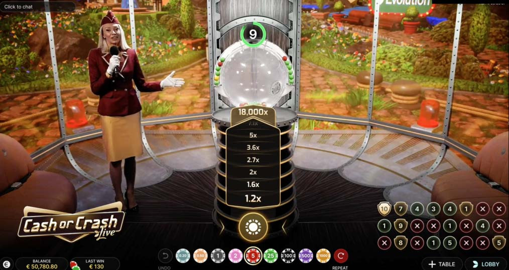 Cash Or Crash Live Image - partycasino-canada