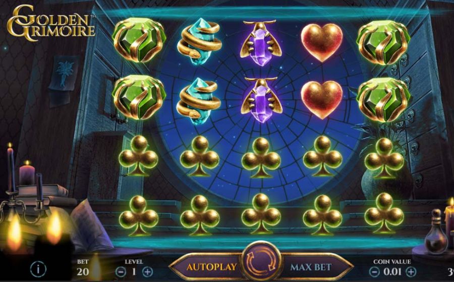 Golden Grimoire Win - partycasino