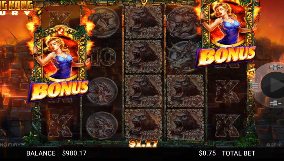 King Kong Fury Bonus Round - partycasino