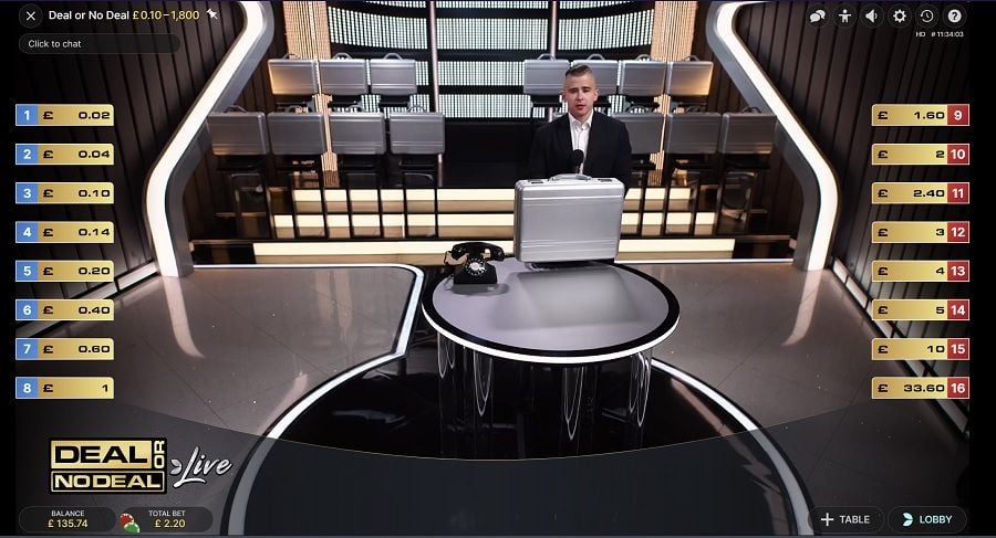 Deal Or No Deal Live Main Game - partycasino