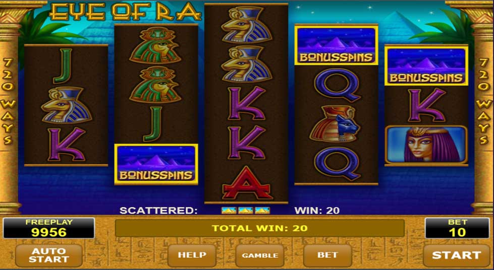 Eye Of Ra Bonus - partycasino