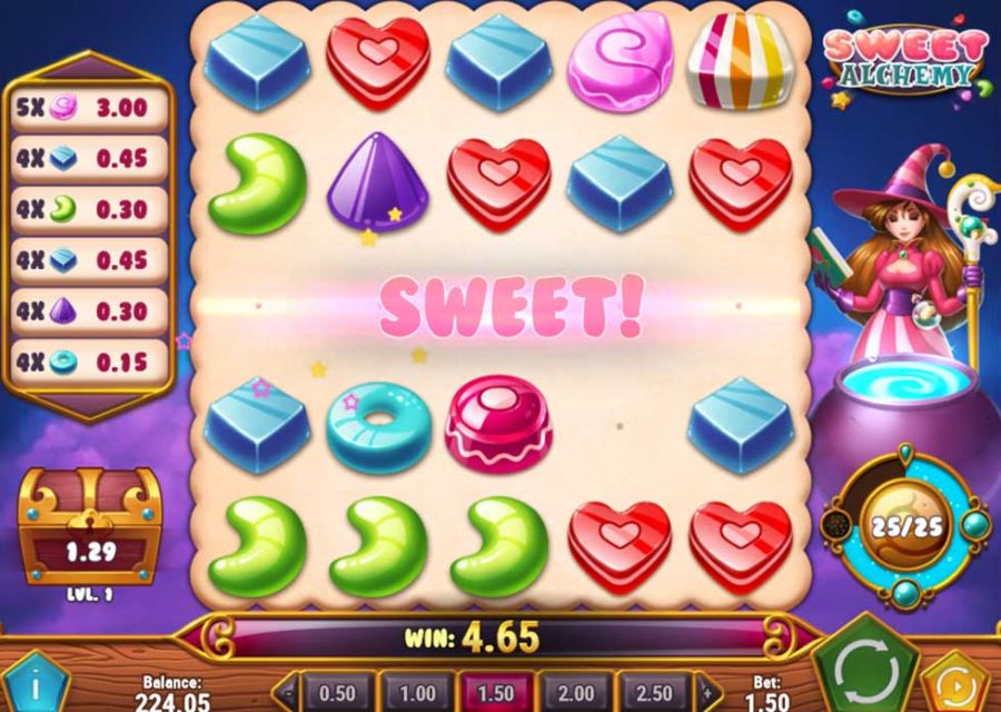 Sweet Alchemy Win - partycasino