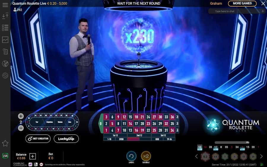 Quantum Roulette Multiplier - partycasino