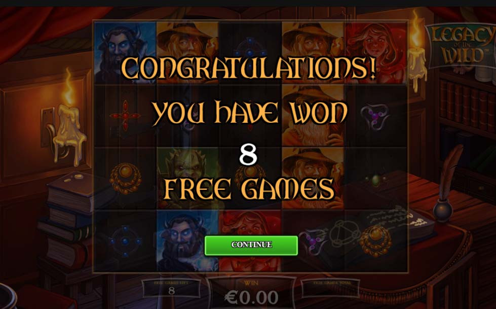 Legacy Of The Wild Bonus - partycasino