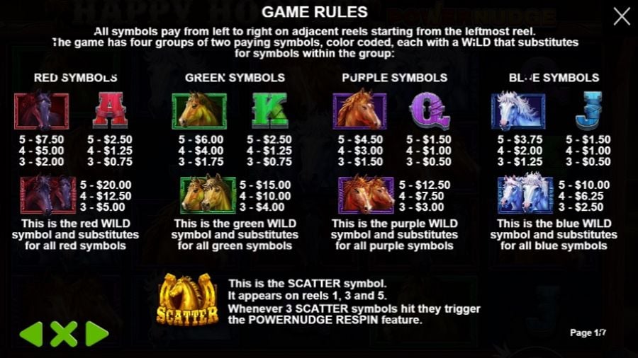 Happy Hooves Feature Symbols En - partycasino