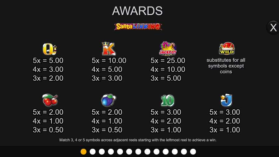 Santa Linking Feature Symbols Eng - partycasino