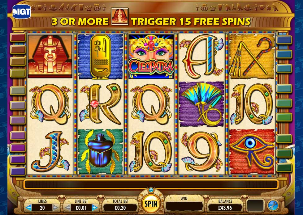 Cleopatra Slot Game - partycasino