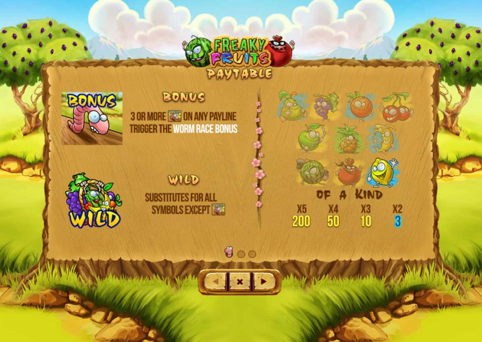 Freaky Fruits Featured Symbols - partycasino