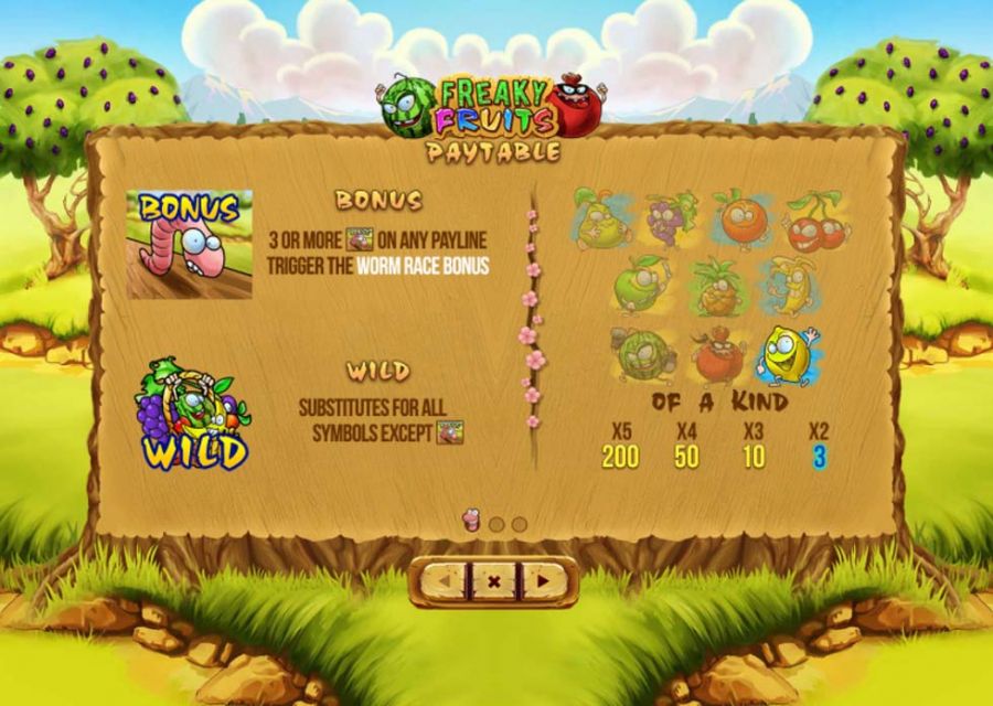 Freaky Fruits Featured Symbols - partycasino