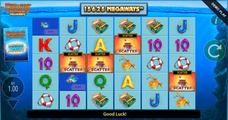 Fishin Frenzy Megaways Bonus - partycasino