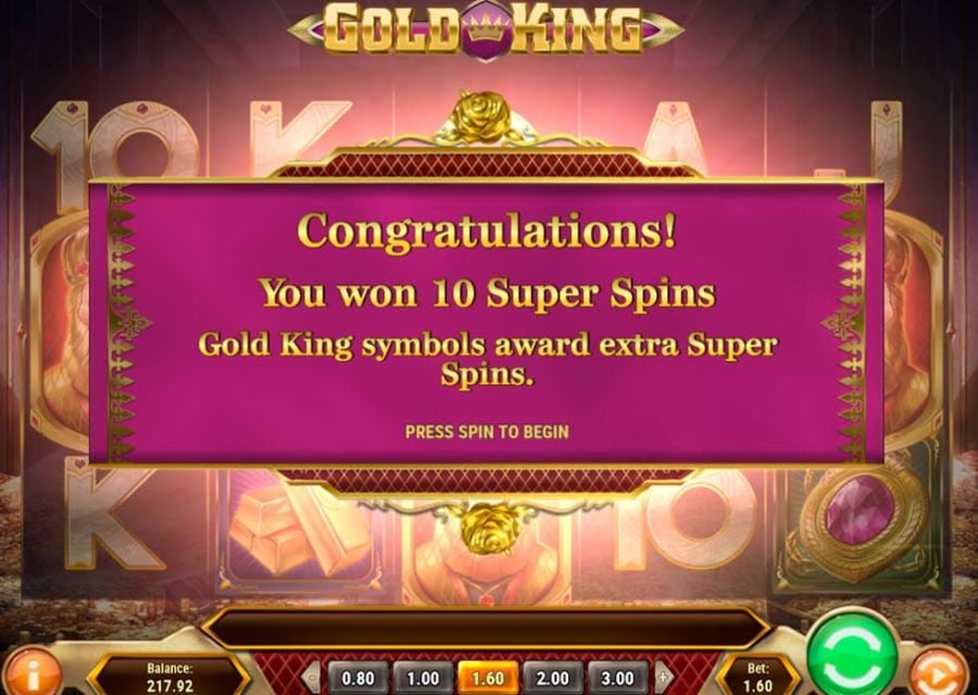 Gold King Bonus - partycasino