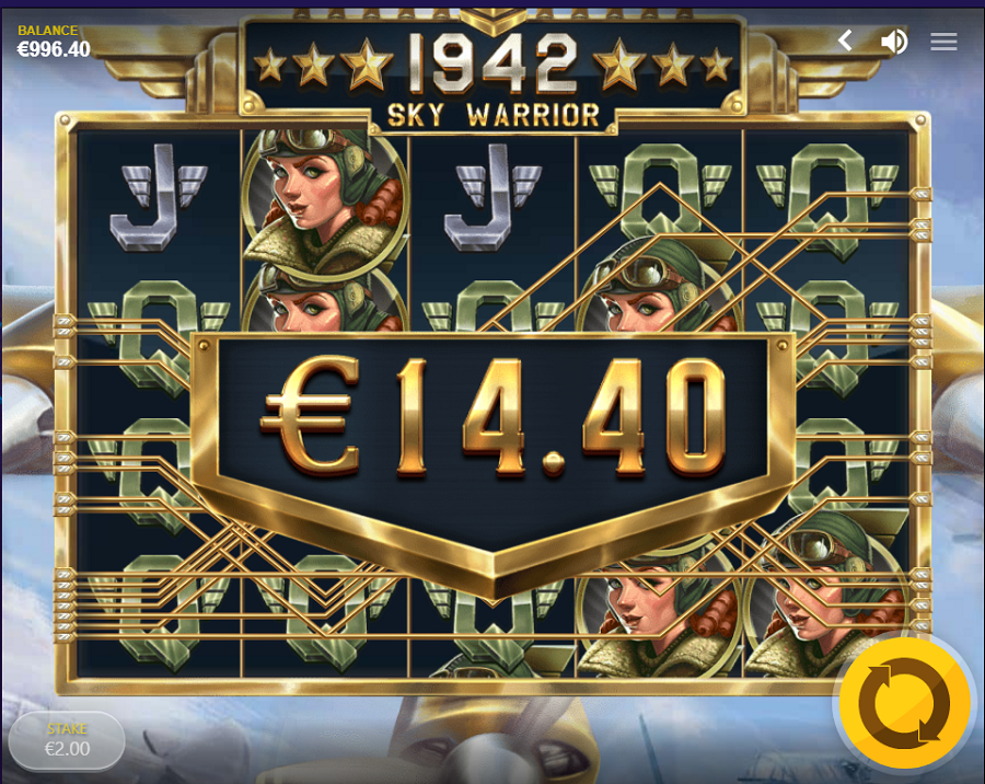 1942 Sky Warrior Bonus - partycasino