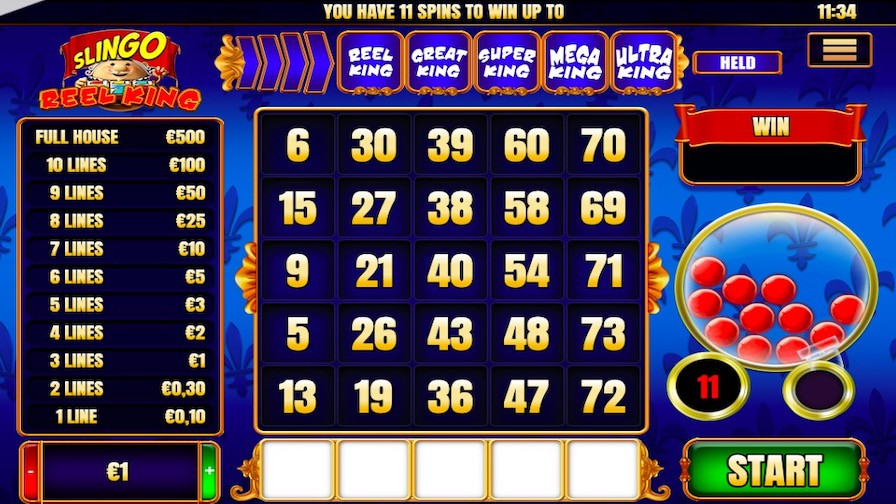 Slingo Reel King Slot En - partycasino