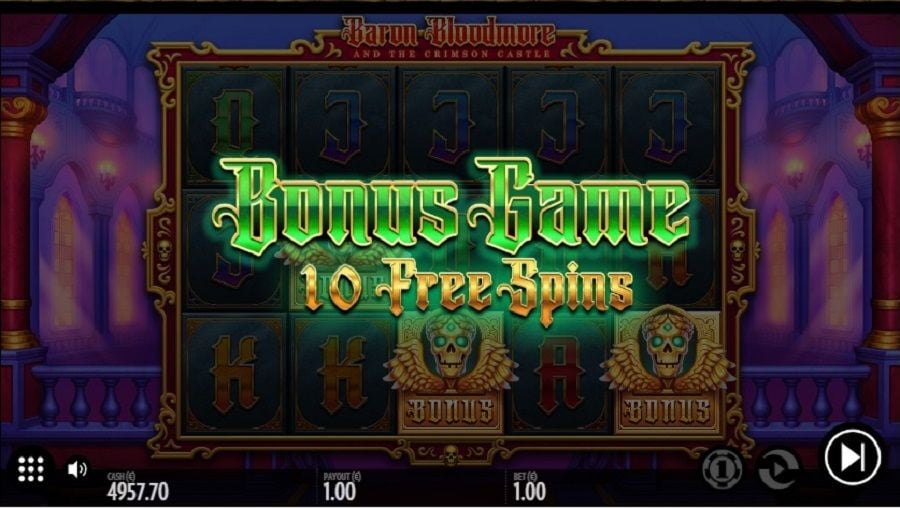 Baron And Bloodmore And The Crisom Castle Bonus - partycasino