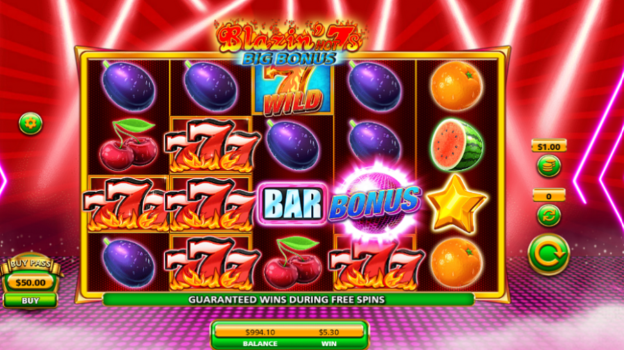 Blazin Hot 7s Big Bonus Bonus - partycasino