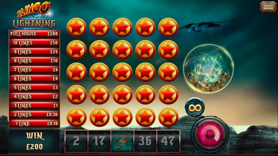 Slingo Lightning Bonus - partycasino