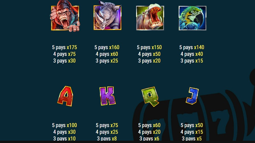 Mega Gorilla Feature Symbols Eng - partycasino