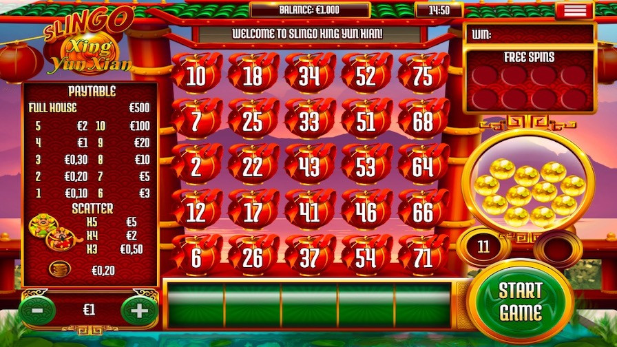 Slingo Xing Yun Xian Slot En - partycasino