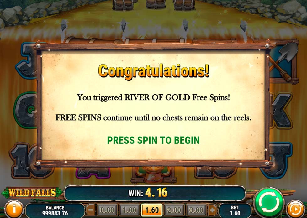 Wild Falls Bonus - partycasino