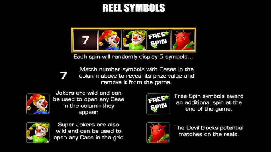 Slingo Deal Or No Deal Featured Symbols - partycasino