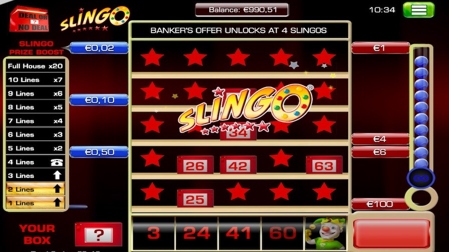 Slingo Deal Or No Deal Bonus - partycasino