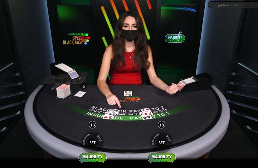 Majority Rules Blackjack - partycasino