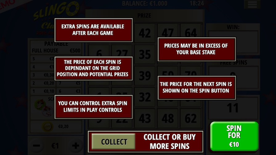 Slingo Classic Feature Symbols - partycasino