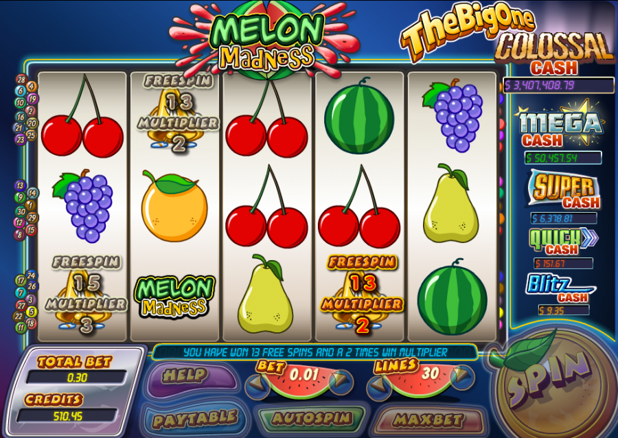 Melon Madness Bells - partycasino